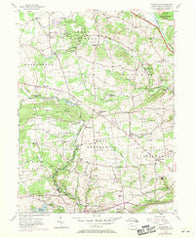 Wagontown Pennsylvania Historical topographic map, 1:24000 scale, 7.5 X 7.5 Minute, Year 1956