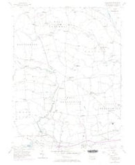 Wagontown Pennsylvania Historical topographic map, 1:24000 scale, 7.5 X 7.5 Minute, Year 1956