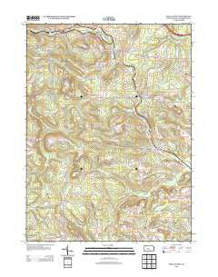 Wallaceton Pennsylvania Historical topographic map, 1:24000 scale, 7.5 X 7.5 Minute, Year 2013