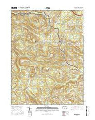 Wallaceton Pennsylvania Current topographic map, 1:24000 scale, 7.5 X 7.5 Minute, Year 2016