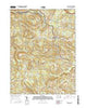 Wallaceton Pennsylvania Current topographic map, 1:24000 scale, 7.5 X 7.5 Minute, Year 2016