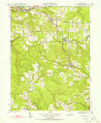Wallaceton Pennsylvania Historical topographic map, 1:24000 scale, 7.5 X 7.5 Minute, Year 1945