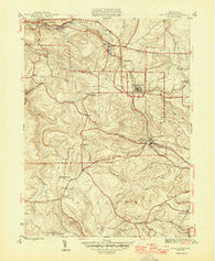 Wallaceton Pennsylvania Historical topographic map, 1:31680 scale, 7.5 X 7.5 Minute, Year 1946