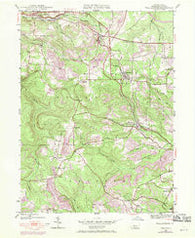 Wallaceton Pennsylvania Historical topographic map, 1:24000 scale, 7.5 X 7.5 Minute, Year 1945