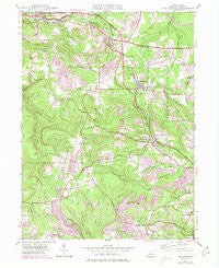 Wallaceton Pennsylvania Historical topographic map, 1:24000 scale, 7.5 X 7.5 Minute, Year 1945