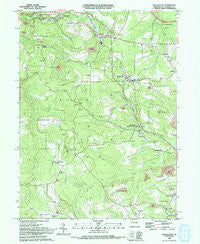 Wallaceton Pennsylvania Historical topographic map, 1:24000 scale, 7.5 X 7.5 Minute, Year 1993