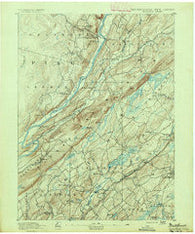 Wallpack Pennsylvania Historical topographic map, 1:62500 scale, 15 X 15 Minute, Year 1891
