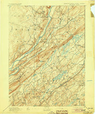 Wallpack Pennsylvania Historical topographic map, 1:62500 scale, 15 X 15 Minute, Year 1893