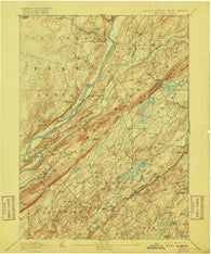 Wallpack Pennsylvania Historical topographic map, 1:62500 scale, 15 X 15 Minute, Year 1893