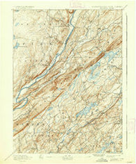 Wallpack Pennsylvania Historical topographic map, 1:62500 scale, 15 X 15 Minute, Year 1893