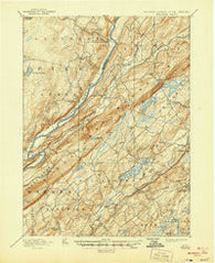 Wallpack Pennsylvania Historical topographic map, 1:62500 scale, 15 X 15 Minute, Year 1893