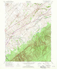 Walnut Bottom Pennsylvania Historical topographic map, 1:24000 scale, 7.5 X 7.5 Minute, Year 1952