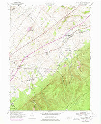 Walnut Bottom Pennsylvania Historical topographic map, 1:24000 scale, 7.5 X 7.5 Minute, Year 1952