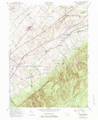 Walnut Bottom Pennsylvania Historical topographic map, 1:24000 scale, 7.5 X 7.5 Minute, Year 1952