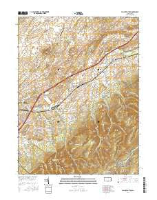 Walnut Bottom Pennsylvania Current topographic map, 1:24000 scale, 7.5 X 7.5 Minute, Year 2016
