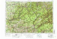 Warren Pennsylvania Historical topographic map, 1:250000 scale, 1 X 2 Degree, Year 1957