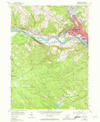 Warren Pennsylvania Historical topographic map, 1:24000 scale, 7.5 X 7.5 Minute, Year 1954