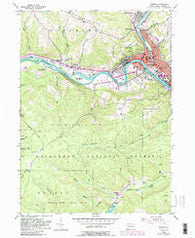 Warren Pennsylvania Historical topographic map, 1:24000 scale, 7.5 X 7.5 Minute, Year 1954