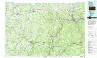Warren Pennsylvania Historical topographic map, 1:100000 scale, 30 X 60 Minute, Year 1983