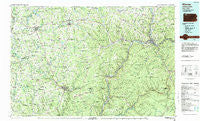 Warren Pennsylvania Historical topographic map, 1:100000 scale, 30 X 60 Minute, Year 1983