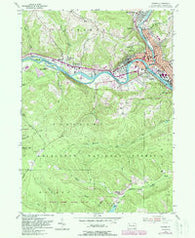 Warren Pennsylvania Historical topographic map, 1:24000 scale, 7.5 X 7.5 Minute, Year 1954