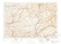 Warren Pennsylvania Historical topographic map, 1:250000 scale, 1 X 2 Degree, Year 1959