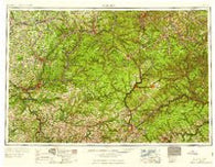 Warren Pennsylvania Historical topographic map, 1:250000 scale, 1 X 2 Degree, Year 1959