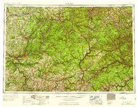 Warren Pennsylvania Historical topographic map, 1:250000 scale, 1 X 2 Degree, Year 1959