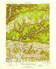 Warrensville Pennsylvania Historical topographic map, 1:62500 scale, 15 X 15 Minute, Year 1930