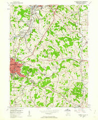 Washington East Pennsylvania Historical topographic map, 1:24000 scale, 7.5 X 7.5 Minute, Year 1953