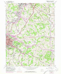 Washington East Pennsylvania Historical topographic map, 1:24000 scale, 7.5 X 7.5 Minute, Year 1953