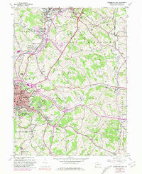 Washington East Pennsylvania Historical topographic map, 1:24000 scale, 7.5 X 7.5 Minute, Year 1953