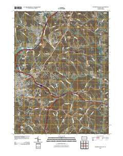 Washington East Pennsylvania Historical topographic map, 1:24000 scale, 7.5 X 7.5 Minute, Year 2010