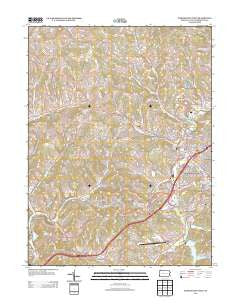 Washington West Pennsylvania Historical topographic map, 1:24000 scale, 7.5 X 7.5 Minute, Year 2013