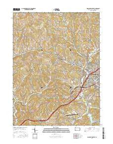 Washington West Pennsylvania Current topographic map, 1:24000 scale, 7.5 X 7.5 Minute, Year 2016