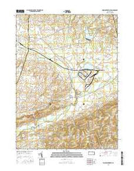 Washingtonville Pennsylvania Current topographic map, 1:24000 scale, 7.5 X 7.5 Minute, Year 2016