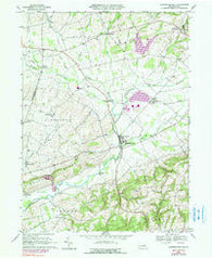 Washingtonville Pennsylvania Historical topographic map, 1:24000 scale, 7.5 X 7.5 Minute, Year 1969