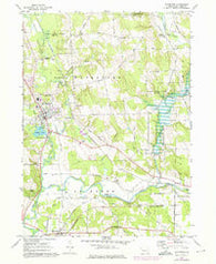 Waterford Pennsylvania Historical topographic map, 1:24000 scale, 7.5 X 7.5 Minute, Year 1967