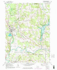 Waterford Pennsylvania Historical topographic map, 1:24000 scale, 7.5 X 7.5 Minute, Year 1967