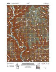 Waterville Pennsylvania Historical topographic map, 1:24000 scale, 7.5 X 7.5 Minute, Year 2010