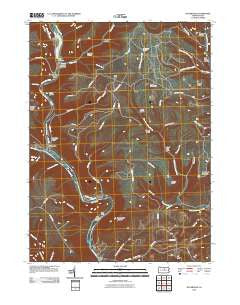 Waterville Pennsylvania Historical topographic map, 1:24000 scale, 7.5 X 7.5 Minute, Year 2010