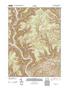 Waterville Pennsylvania Historical topographic map, 1:24000 scale, 7.5 X 7.5 Minute, Year 2013