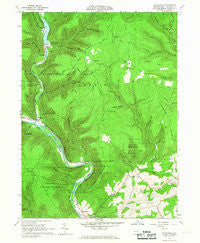 Waterville Pennsylvania Historical topographic map, 1:24000 scale, 7.5 X 7.5 Minute, Year 1965