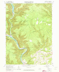 Waterville Pennsylvania Historical topographic map, 1:24000 scale, 7.5 X 7.5 Minute, Year 1935