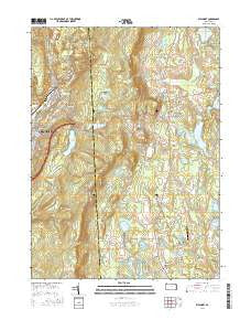 Waymart Pennsylvania Current topographic map, 1:24000 scale, 7.5 X 7.5 Minute, Year 2016
