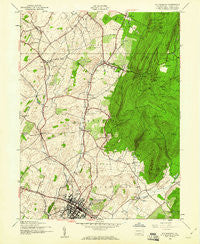 Waynesboro Pennsylvania Historical topographic map, 1:24000 scale, 7.5 X 7.5 Minute, Year 1944