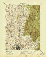 Waynesboro Pennsylvania Historical topographic map, 1:31680 scale, 7.5 X 7.5 Minute, Year 1944