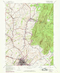 Waynesboro Pennsylvania Historical topographic map, 1:24000 scale, 7.5 X 7.5 Minute, Year 1944