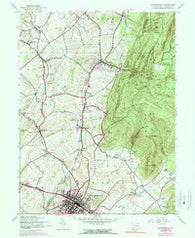 Waynesboro Pennsylvania Historical topographic map, 1:24000 scale, 7.5 X 7.5 Minute, Year 1944