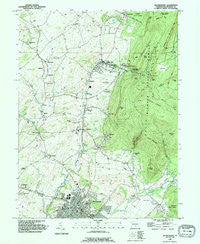 Waynesboro Pennsylvania Historical topographic map, 1:24000 scale, 7.5 X 7.5 Minute, Year 1990